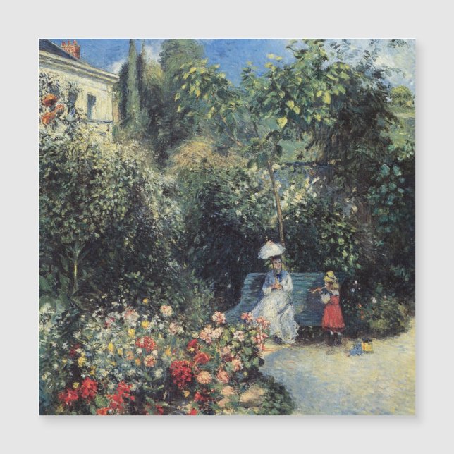 Camille Pissarro Pontoise Garden (Anverso)