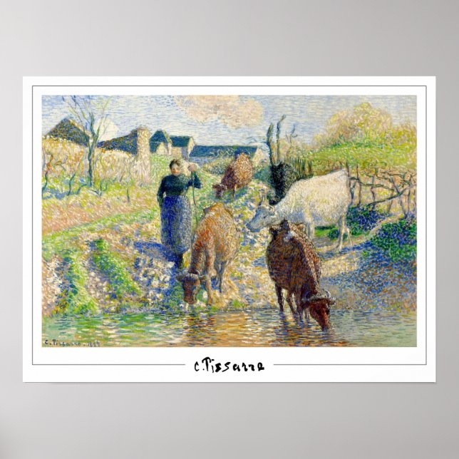 Camille Pissarro Zedign cartel de arte #287-2 (Frente)