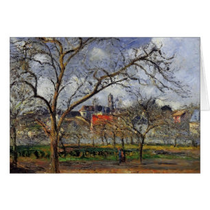 Camilo Pissarro- en huerta en Pontoise en invierno