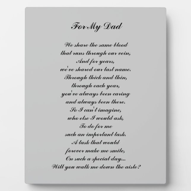 "¿Camina por el áisle?" Placa (Frente)