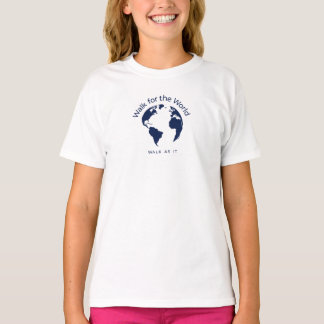 Camina Por La Camiseta Mundial - Chicas Blancos