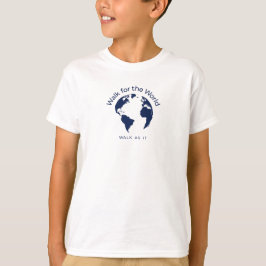Camina Por La Camiseta Mundial - Chicos Blancos