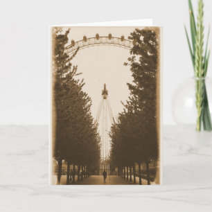 Camina por la línea - London Eye - Tarjeta de feli