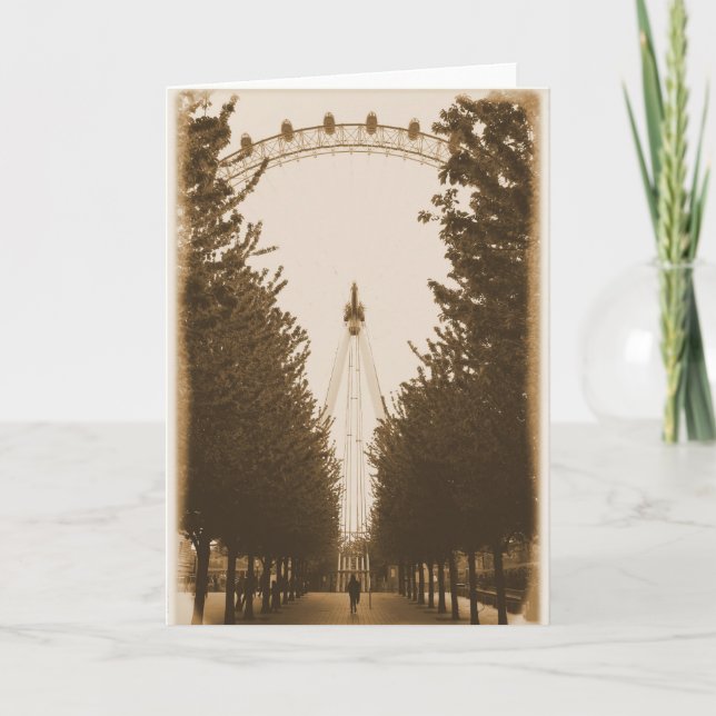 Camina por la línea - London Eye - Tarjeta de feli (Anverso)