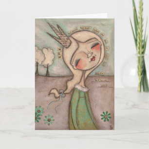 Camina su propia manera - tarjeta de felicitación