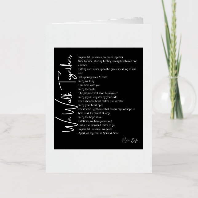 Caminamos juntos amamos el poema (Anverso)