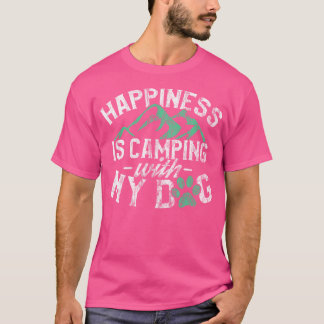 Caminando camiseta para dueños de perros Felicidad