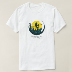 Caminando en camiseta