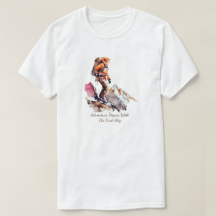 Caminando en camiseta