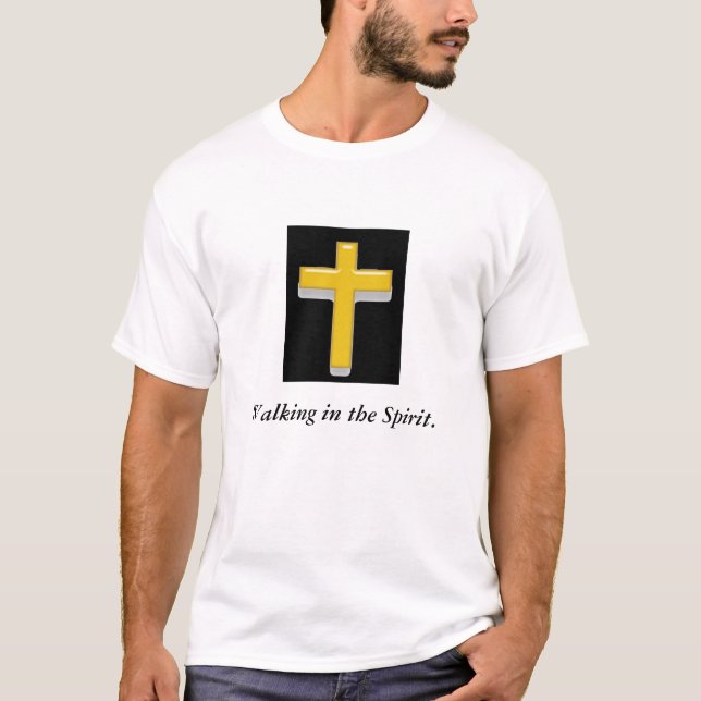 Caminando en la camiseta de los hombres de espírit (Anverso)