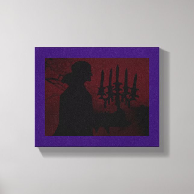 Caminando por la aldea ~ Lienzo envuelto .75 (Anverso)