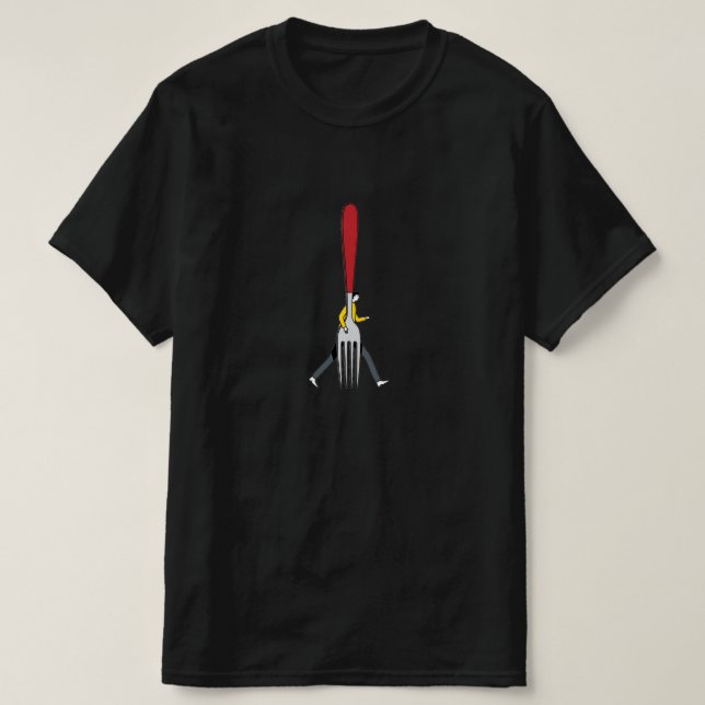Caminando por la bifurcación de la vida - camiseta (Diseño del anverso)