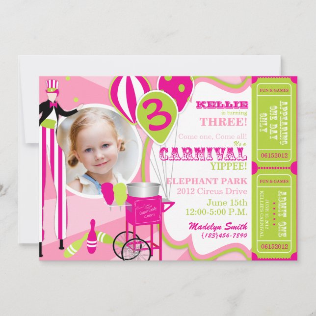 Caminante del zanco de la invitación del (Anverso)