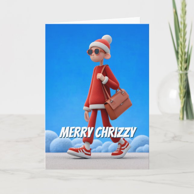 Caminante moderno de Navidad trendy (Anverso)