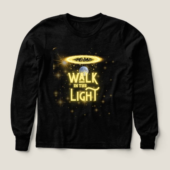 Caminar bajo la luz - Halloween Hoodie cristiano (Diseño frontal)