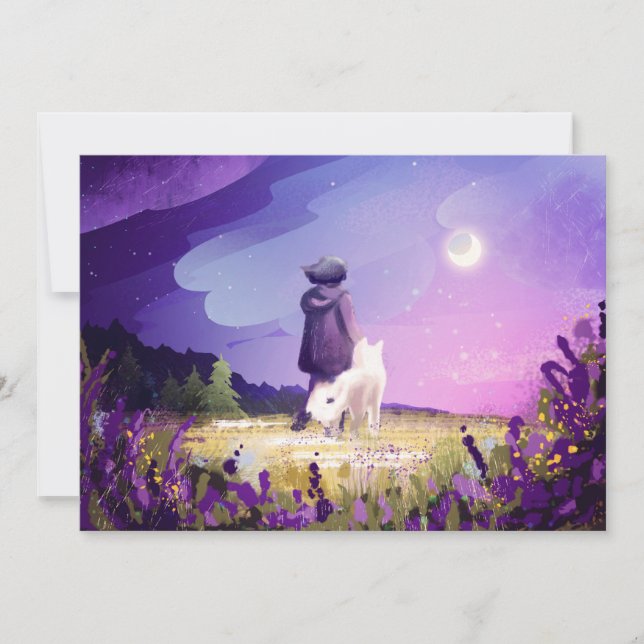 Caminar con una postal de un amigo (Anverso)