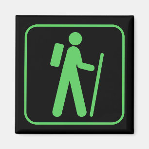 Caminar el imán del símbolo