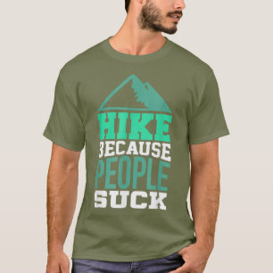 Caminar en camiseta por una excursión de excursión