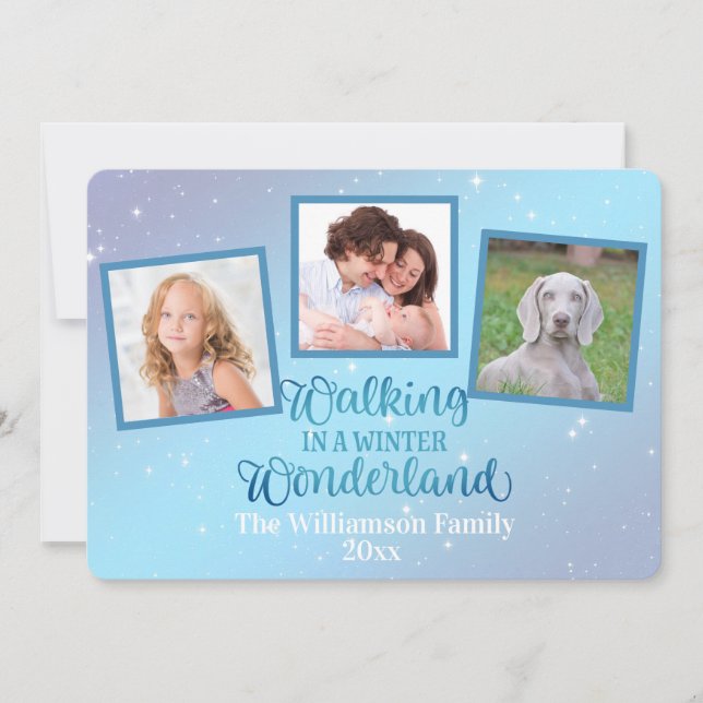 Caminar En Invierno Maravilla Tres Foto (Anverso)