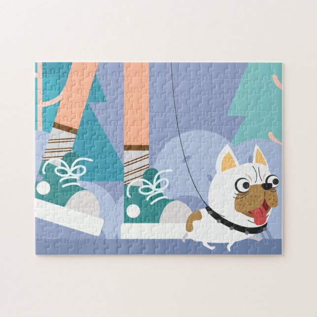 Caminar por el rompecabezas del perro (Horizontal)