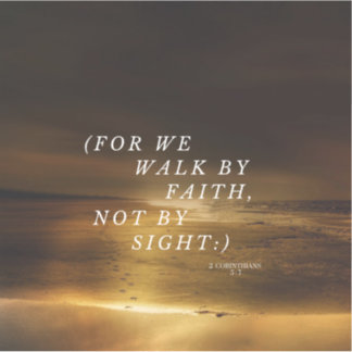 Caminar Por Faith Pegatina