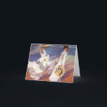 Caminar sobre la tarjeta de notas de la playa<br><div class="desc">Joaquin Sorolla 1863-1923 "Caminar en la playa"</div>