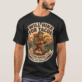 Caminaré por Tacos Camiseta Divertida de Senderism
