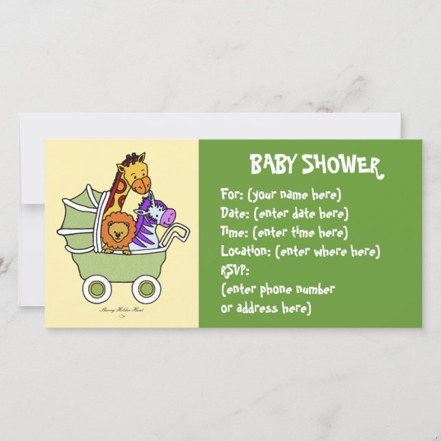 Caminata animal 5 Baby Shower (Anverso)