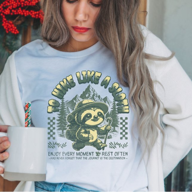 Caminata Como Sloth Graciosa Caminando Camiseta Mo (Subido por el creador)