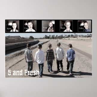 Caminata de 5 y Posters fresca de 36" x 24"