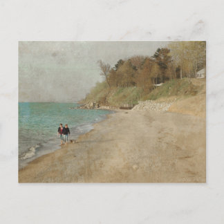 Caminata de época en la postal de la playa