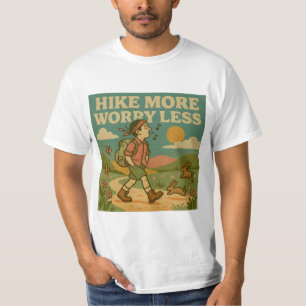 Caminata de época y camiseta de amante de la natur