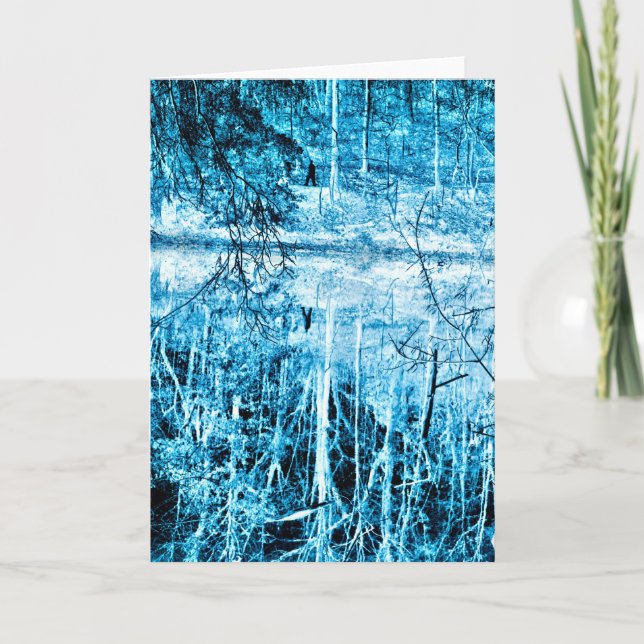 Caminata de invierno en la tarjeta de fotografía c (Anverso)