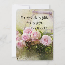 Caminata de tarjetas planas por la fe, no por las