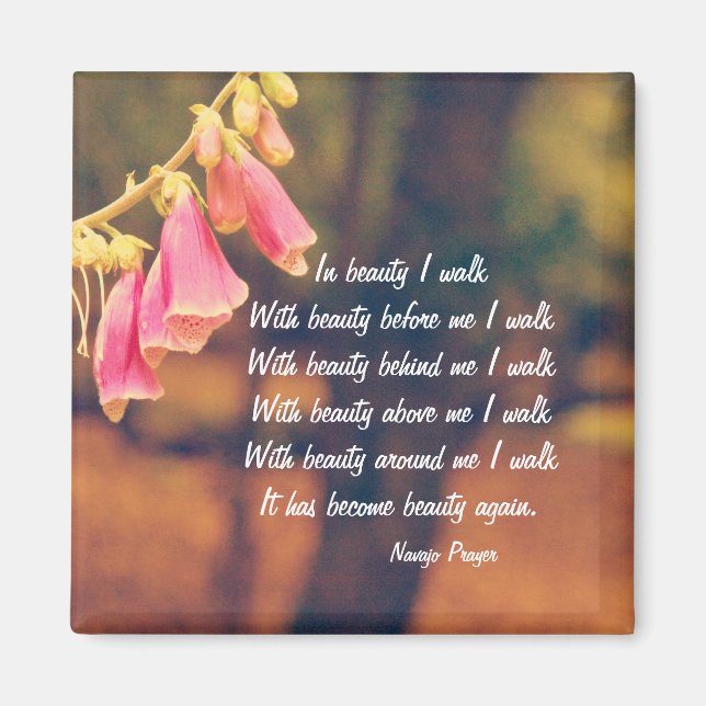 Caminata del Orador Navajo en el imán de belleza (Frente)