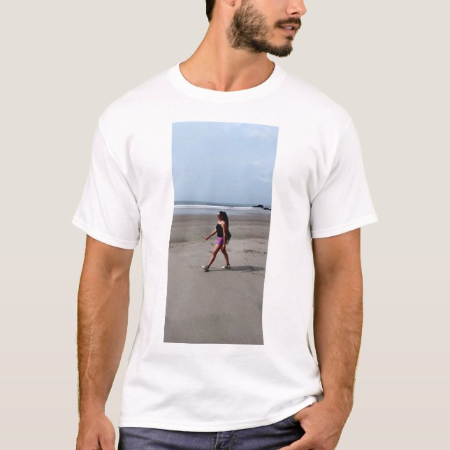 Caminata en la playa camiseta Chica (Anverso)