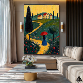 Camino a casa - Arte de viaje caprichoso de Naïf