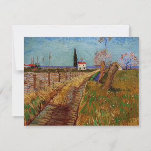 Camino a través de un campo, sauces de Vincent van
