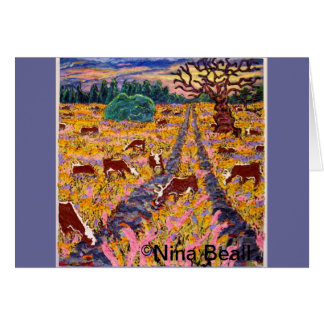 "Camino al Cattleguard" 4x4', 2013, Nina Beall