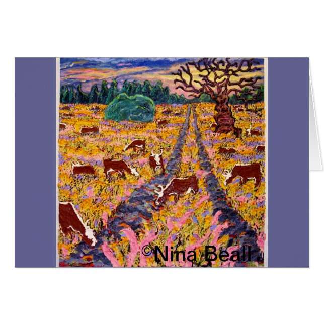 "Camino al Cattleguard" 4x4', 2013, Nina Beall (Anverso (Horizontal))