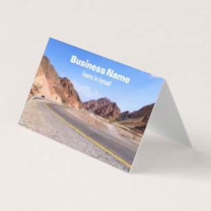 Camino al mar muerto. Tarjetas de visita de person