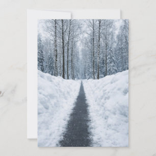 Camino de bosque invernal brumoso Invitación paisa