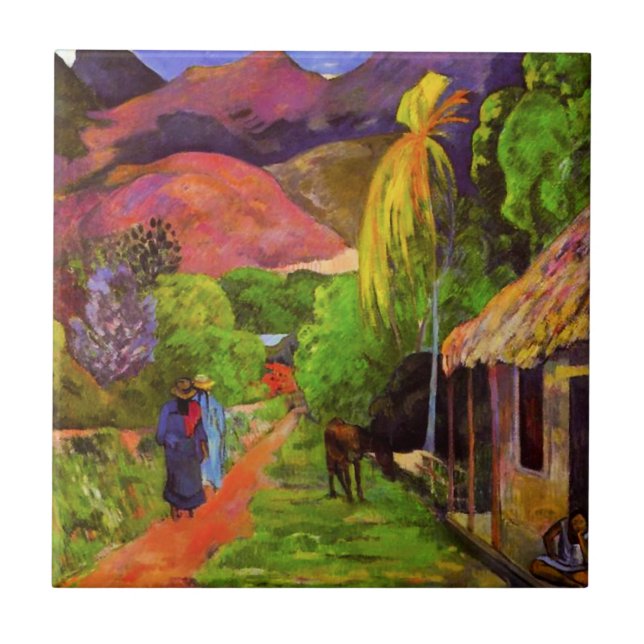 Camino de Gauguin en la teja de Tahití (Frente)