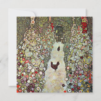 Camino de jardín con pollos, Gustav Klimt, Art Nou