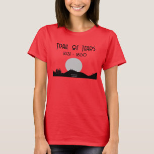 Camino de lágrimas camiseta nativa estadounidense