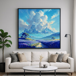 Camino de lavanda - Paintero arte paisajístico