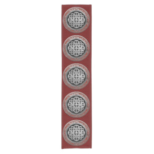Camino De Mesa Corto [300] Cruz de plata céltica sagrada del nudo