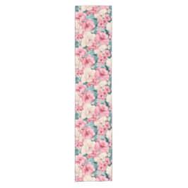 Camino De Mesa Corto #4 Patrón floral