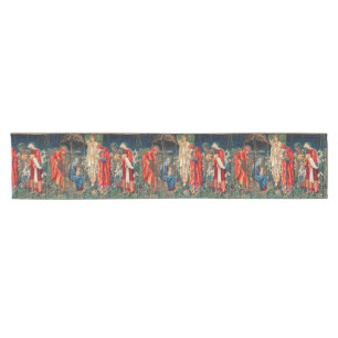 Camino De Mesa Corto ADORACIÓN DE MAGI Morris, Navidades de Burne-Jones