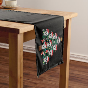 Camino De Mesa Corto Árbol de Navidad de cráneo Pijama Cool esqueleto S